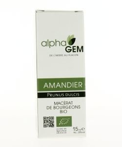 Amandier (prunus dulcis) bourgeon BIO, 15 ml